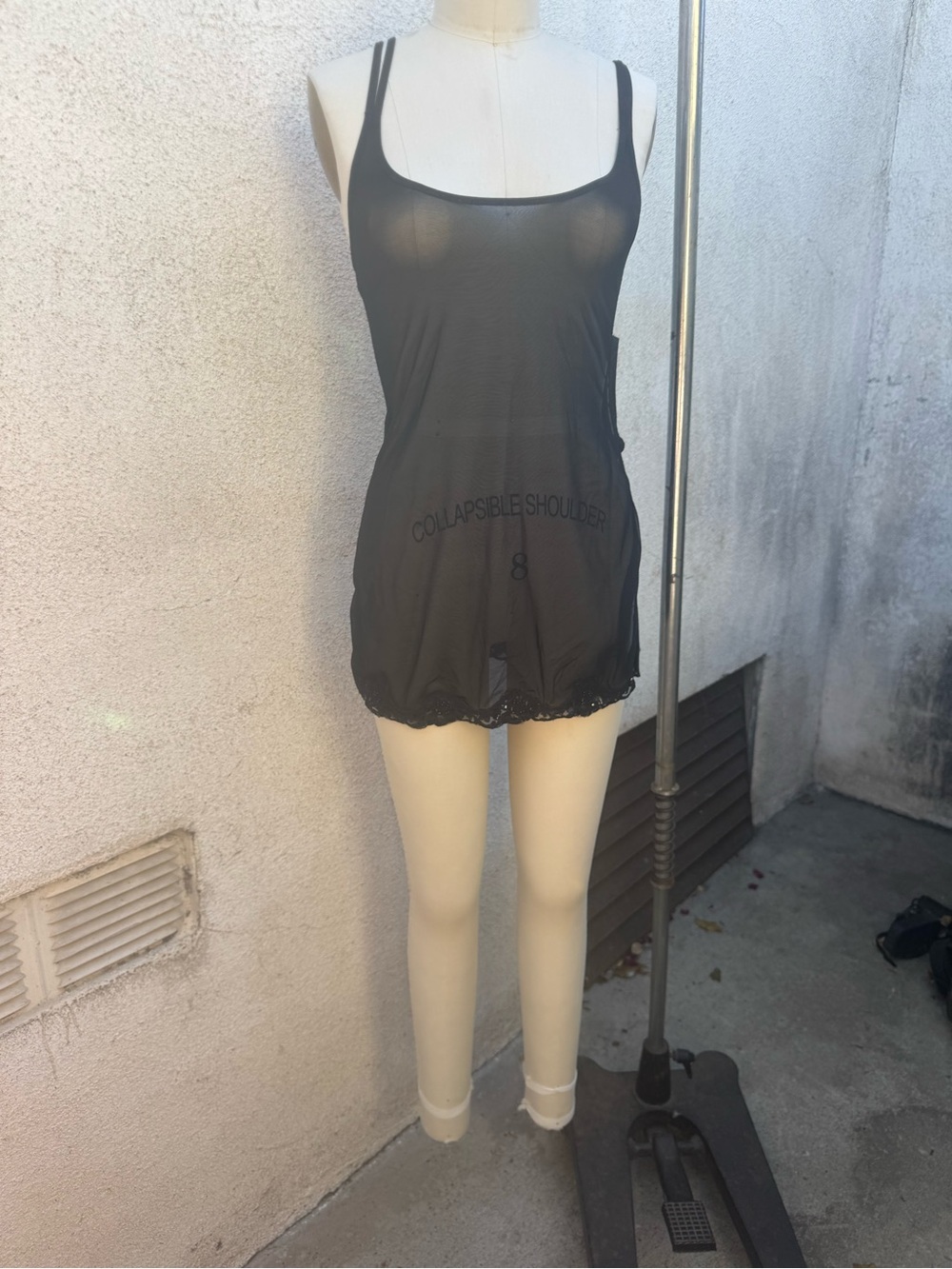 Sheer Black Lingerie Chemise - Women's Intimates